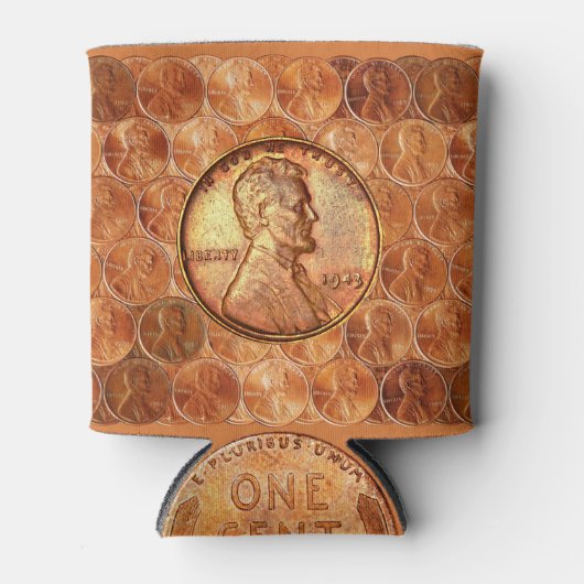 Koper Abraham Lincoln penny 1943, tarwecent Blikjeskoeler (Voorkant)