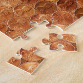 Koper Abraham Lincoln penny, 1 cent koper Legpuzzel (Zijkant)