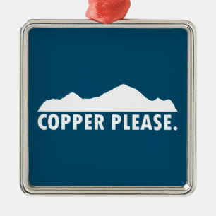 Koper alstublieft metalen ornament
