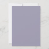 Koper Amethist Rol Eucalyptus Bruiloft Kaart (Achterkant)