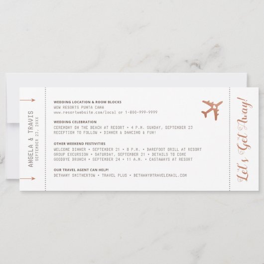 Koper Bestemmingsfoto instapkaart datum opslaan (Achterkant)