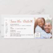 Koper Bestemmingsfoto instapkaart datum opslaan (Voorkant)