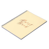 Koper-blik het manuscriptontwerp van het Boek van  Notitieboek (Linkerzijde)