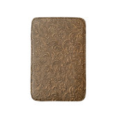 Koper Bloemen: In reliëf gemaakte paneelkunst. Badmat (Voorkant Verticaal)