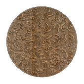 Koper Bloemen: In reliëf gemaakte paneelkunst. Snijplank (Voorkant)