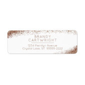 Koper, Blush en Gold Sparkle Etiket (Voorkant)