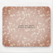 Koper Bokeh Lights | Gepersonaliseerd Muismat (Voorkant)