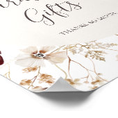 Koper Bourgondië Wildflower | Kaarten en Cadeaus B Poster (Hoek)