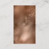 Koper Brons Folie Herfst Plaid Bruiloft Details Informatiekaartje (Achterkant)