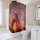koper Bronze Agate Mineral Gemstone Douchegordijn (In situ)