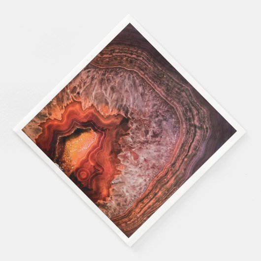 koper Bronze Agate Mineral Gemstone Servetten (Hoek)