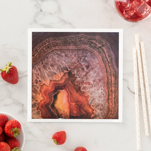 koper Bronze Agate Mineral Gemstone Servetten (Insitu)