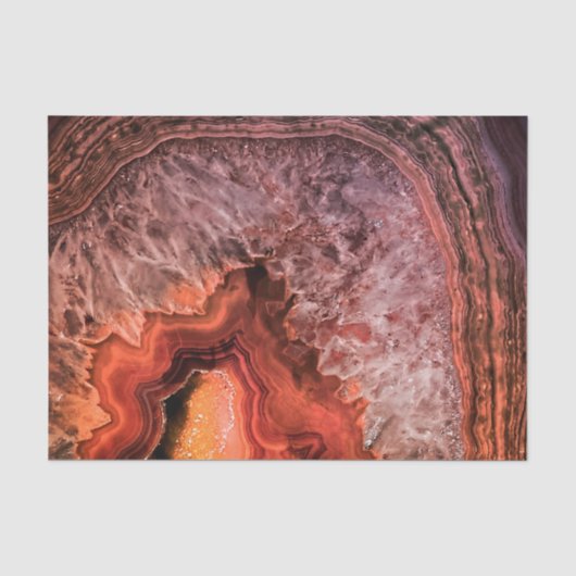 koper Bronze Agate Mineral Gemstone Tissuepapier (Voorkant)