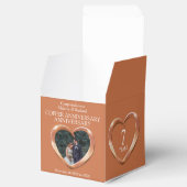 Koper bruiloft jubileum hart gunst doos bedankdoosjes (Geopend)