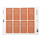 Koper Bruiloft Wijnfles Monogram Favoriet Labels (Full Sheet)