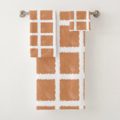 Koper Bruin Schets Bad Handdoek (Insitu)