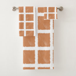 Koper Bruin Schets Bad Handdoek