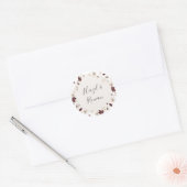 Koper Burgundy Wildflower Wedding Envelope zegels (Envelop)