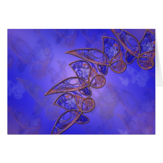 Koper Butterflies-kaart (Voorkant Horizontaal)