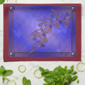 Koper Butterflies Kitchen Towel Theedoek (Gevouwen)