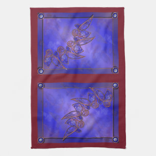 Koper Butterflies Kitchen Towel Theedoek