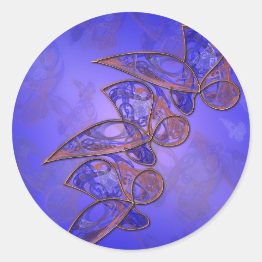 Koper Butterflies Stickers (Voorkant)