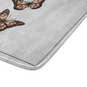 Koper Butterfly Floral Personalized Cutting Board Snijplank (Hoek)