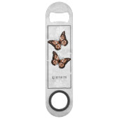 Koper Butterfly Floral Specialized Bar Key Speed Flessenopener (Voorkant)