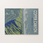 Koper Canyon Mexico Reizen Kunst Vintage Legpuzzel (Horizontaal)