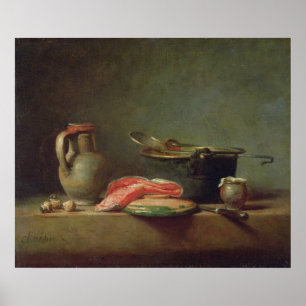 Koper Cauldron met Pitcher Poster