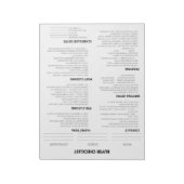 KOPER CHECKLIST NOTEPAD VOOR REALTOR NOTITIEBLOK (Linkerzijde)