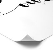 Koper Confetti Gelieve ons Guestbook te onderteken Poster (Hoek)