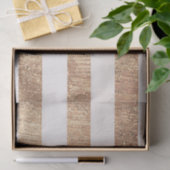 Koper & Crème Tropische Palmbomen Moderne Glans Tissuepapier (Geschenk)
