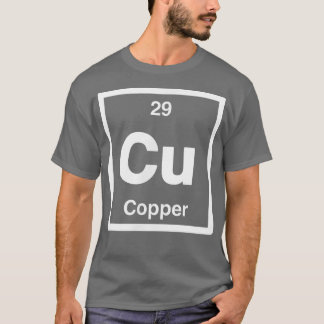Koper - Cu - Periodieke Lijst van Elementen - Wete T-shirt