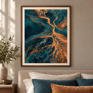 Koper Delta Kunstprint Poster