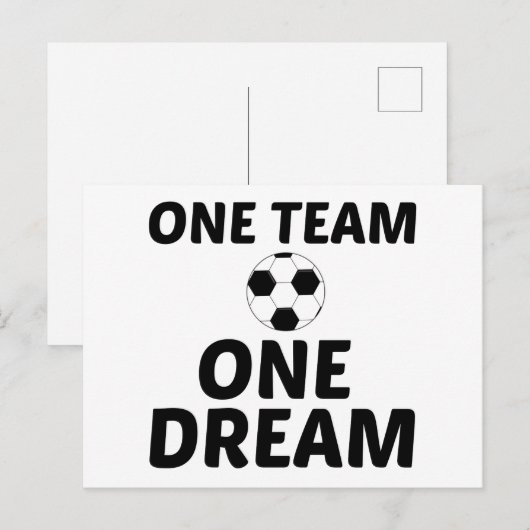 KOPER ÉÉN TEAM ÉÉN DREAM BRIEFKAART (Voorkant / Achterkant)