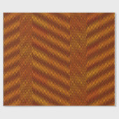 Koper-effect Moiré Stripes - Abstract Trippy Cadeaupapier (Vlak)