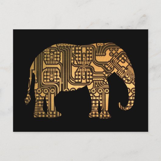Koper Elephant Circuit Briefkaart (Voorkant)