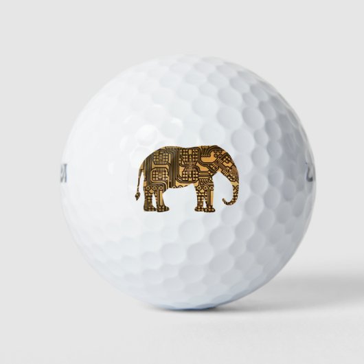 Koper Elephant Circuit Golfballen (Voorkant)