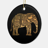 Koper Elephant Circuit Keramisch Ornament (Links)