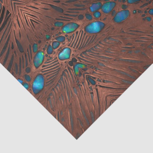 Koper en Abalone Decoupage Tissue Craft Tissuepapier (Detail)