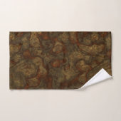 Koper en Bronzen Steen Abstract Bad Handdoek (Handdoek)