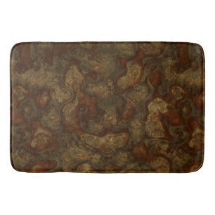 Koper en Bronzen Steen Abstract Badmat