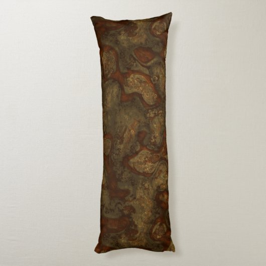 Koper en Bronzen Steen Abstract Lichaamskussen (Achterkant (Verticaal))