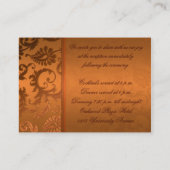 Koper en Bruin Damask II Behuizing Kaart (Achterkant)