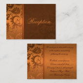 Koper en Bruin Damask II Behuizing Kaart (Voorkant / Achterkant)