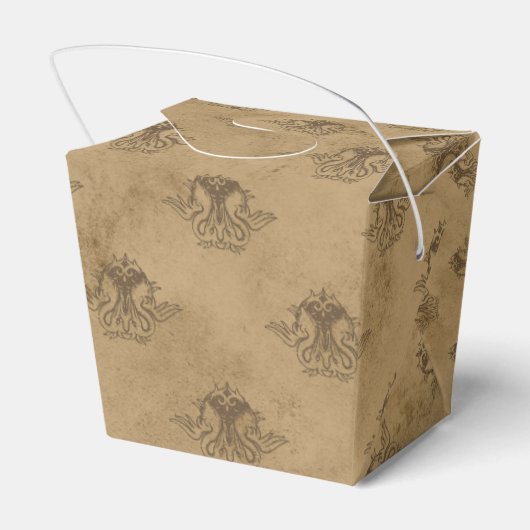 Koper en Goud  Dragon Bedankdoosjes (Achterkant)