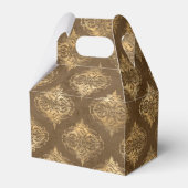 Koper en Gouden Damask Bedankdoosjes (Voorkant Zijde)