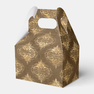 Koper en Gouden Damask Bedankdoosjes