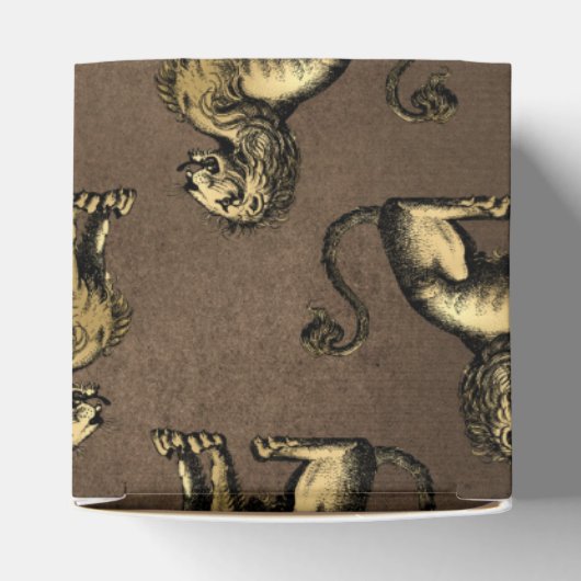 Koper en Gouden  Leeuw Bedankdoosjes (Bovenkant)